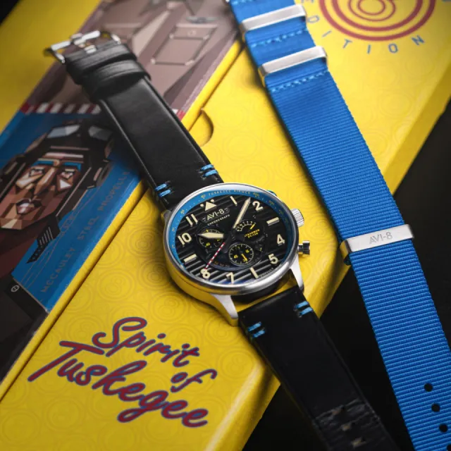 AVI-8 Flyboy Spirit Of Tuskegee Chronograph Limited Edition AV410903 Görsel 9