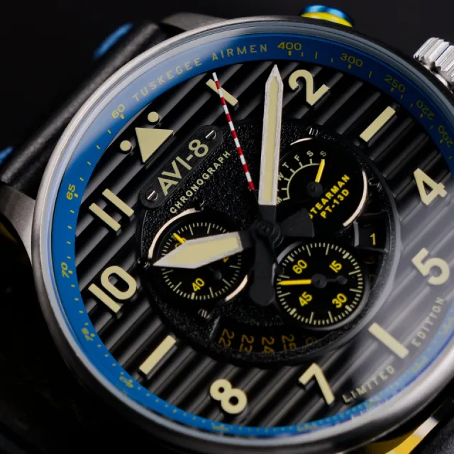 AVI-8 Flyboy Spirit Of Tuskegee Chronograph Limited Edition AV410903 Görsel 11