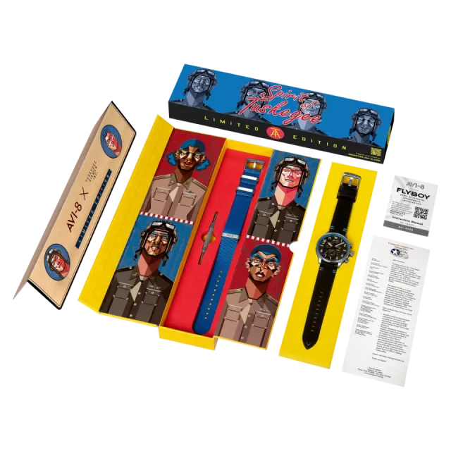 AVI-8 Flyboy Spirit Of Tuskegee Chronograph Limited Edition AV410903 Görsel 12