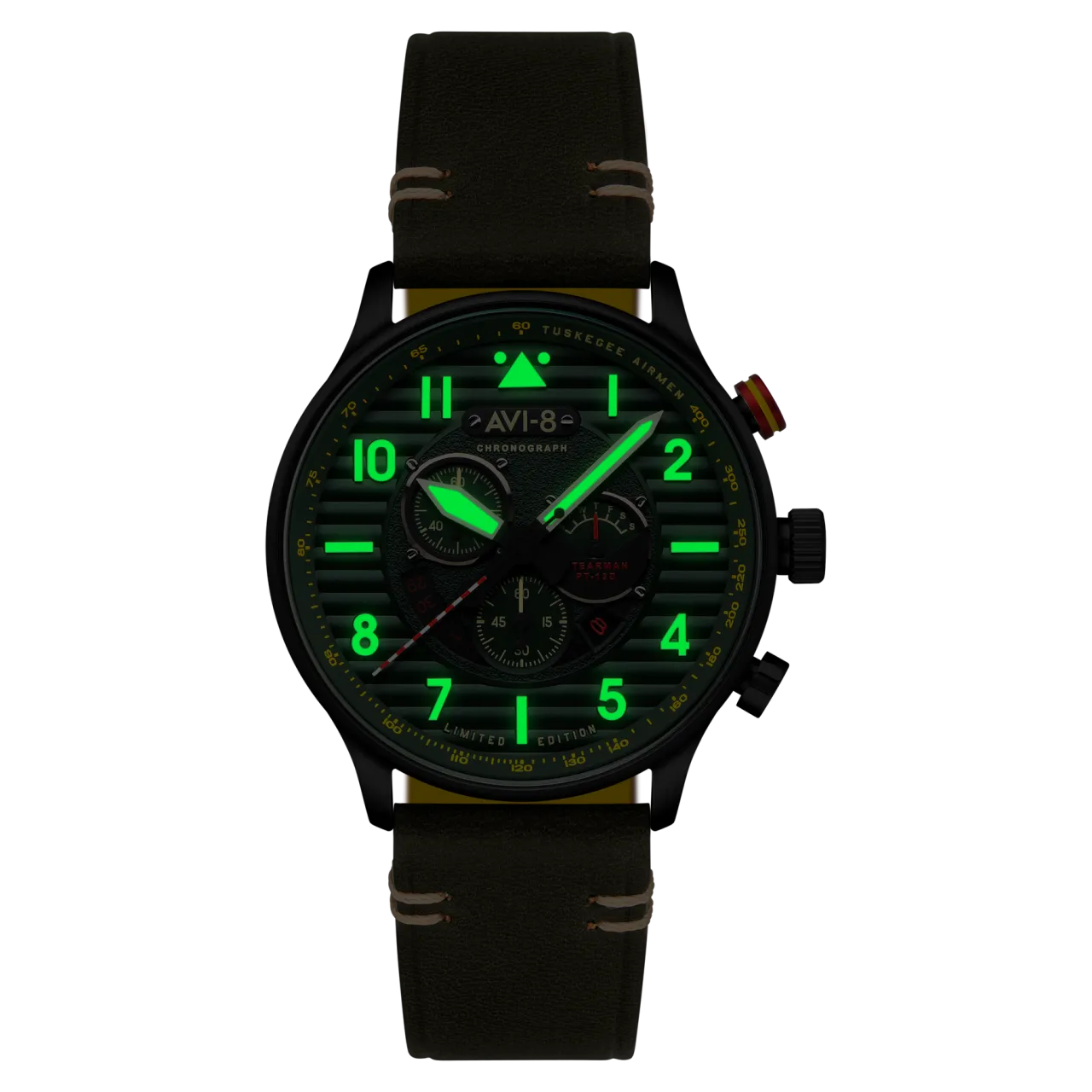 AVI-8 Flyboy Spirit Of Tuskegee Chronograph Limited Edition AV410904 detay görseli 2