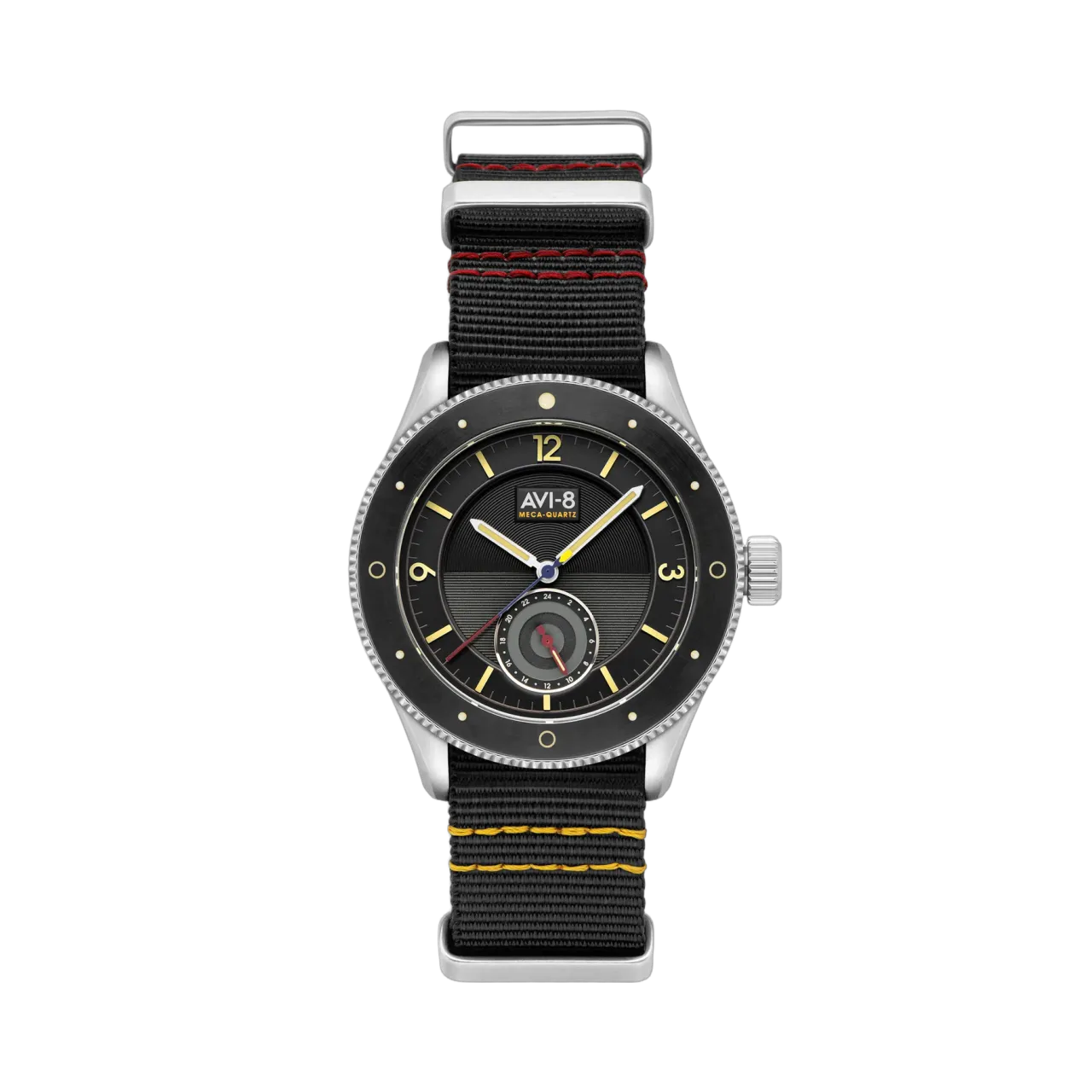 AVI-8 Flyboy Airmaster Sector Meca-Quartz Raven Black AV411201