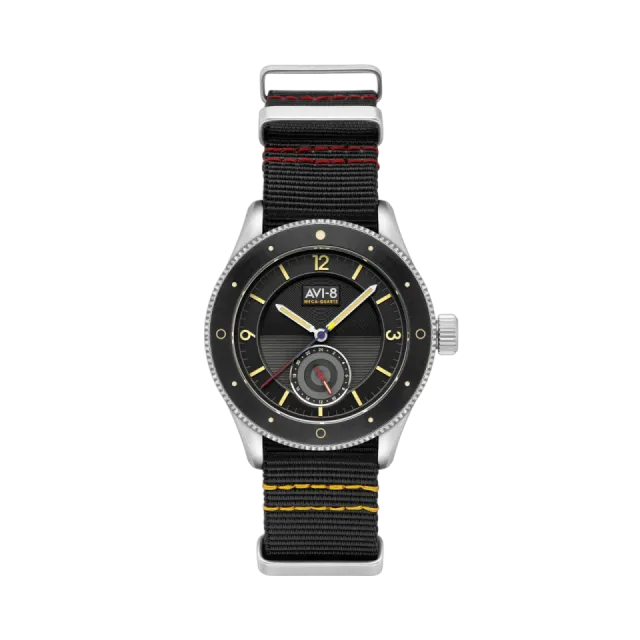 AVI-8 Flyboy Airmaster Sector Meca-Quartz Raven Black AV411201 Görsel 1