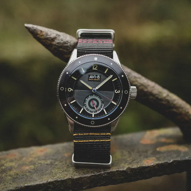 AVI-8 Flyboy Airmaster Sector Meca-Quartz Raven Black AV411201 Görsel 8