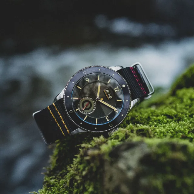 AVI-8 Flyboy Airmaster Sector Meca-Quartz Raven Black AV411201 Görsel 13