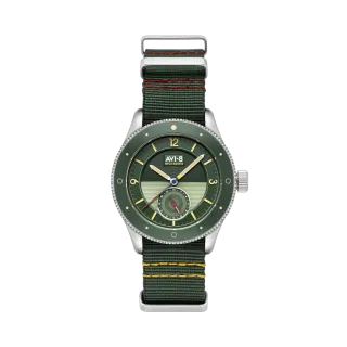 AVI-8 Flyboy Airmaster Sector Meca-Quartz Vert Green AV411202