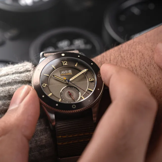 AVI-8 Flyboy Airmaster Sector Meca-Quartz Grey AV411203 Görsel 6