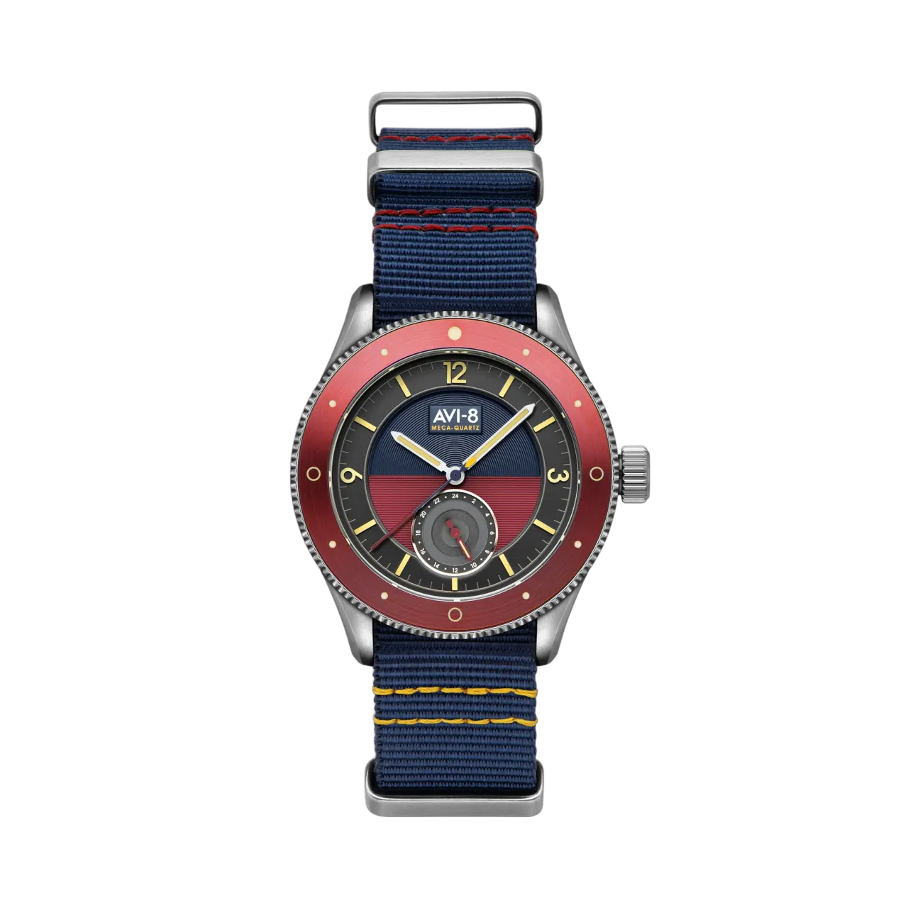 AVI-8 Flyboy Airmaster Sector Meca-Quartz Navy Blue AV411204