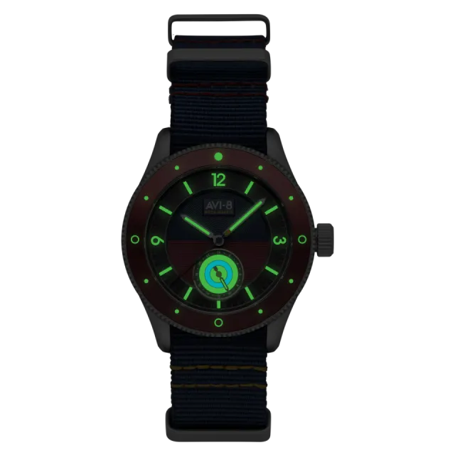 AVI-8 Flyboy Airmaster Sector Meca-Quartz Navy Blue AV411204 Görsel 4