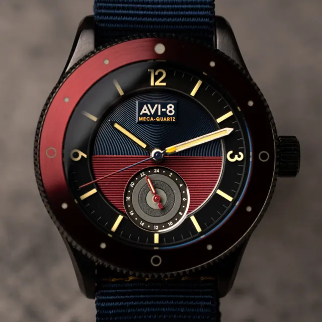 AVI-8 Flyboy Airmaster Sector Meca-Quartz Navy Blue AV411204 Görsel 10