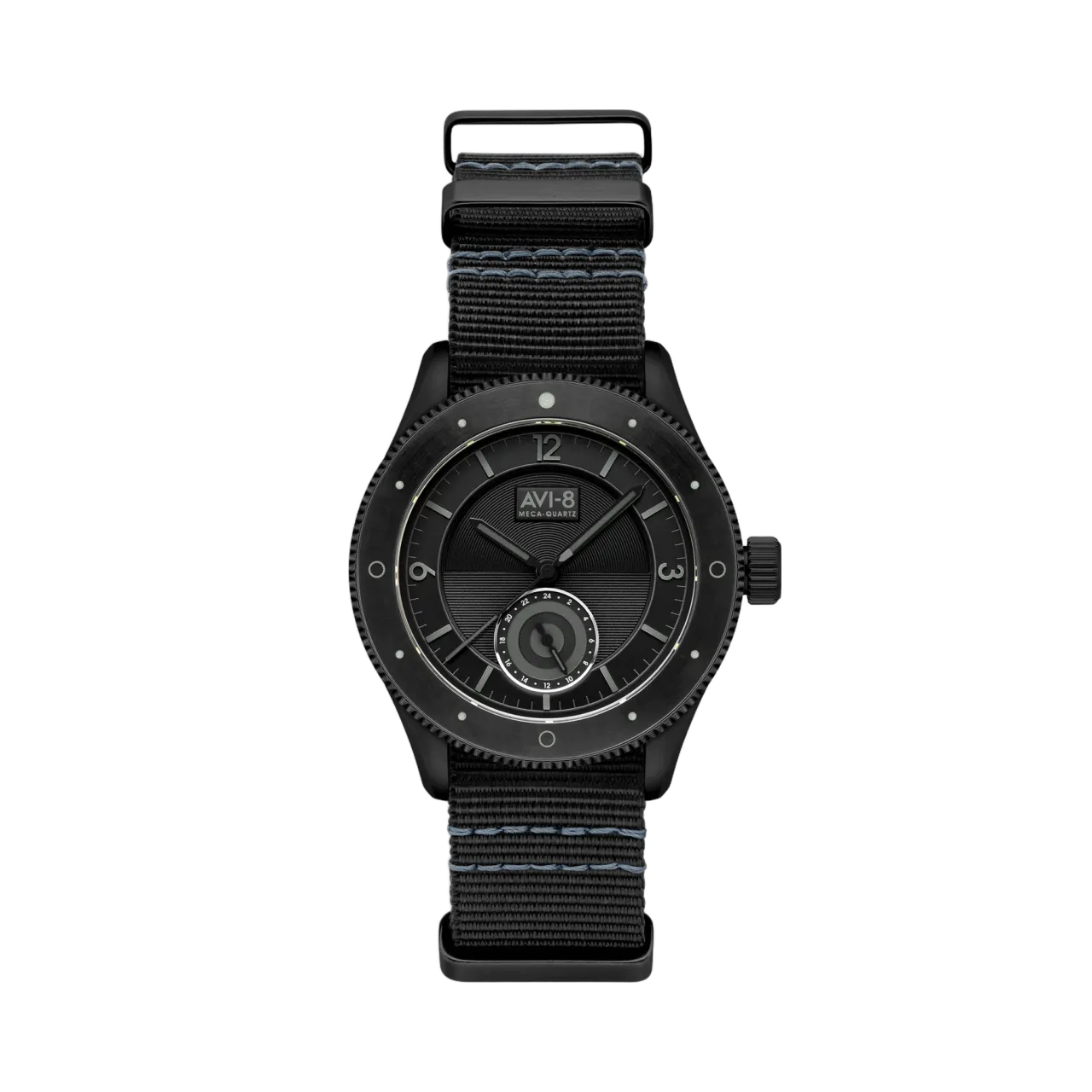 AVI-8 Flyboy Airmaster Sector Meca-Quartz Black AV411205