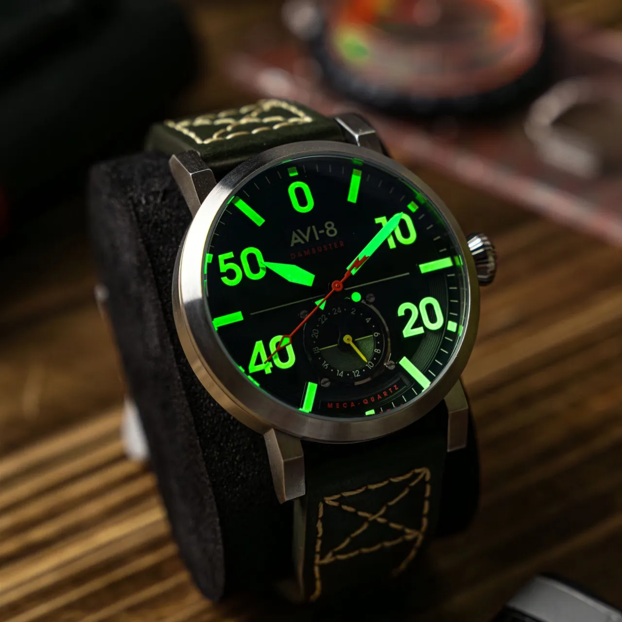 AVI-8 Dambuster Chadwick Meca-Quartz Green AV411302 detay görseli 4