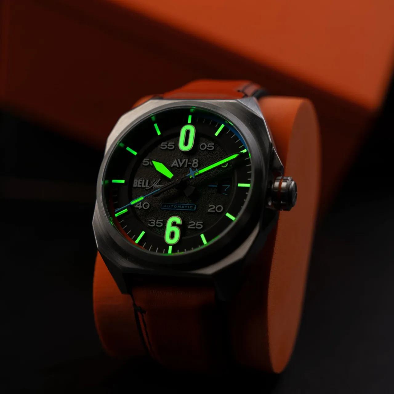 AVI-8 Bell X-1 Machbuster Automatic Graphite Black AV411501 detay görseli 4