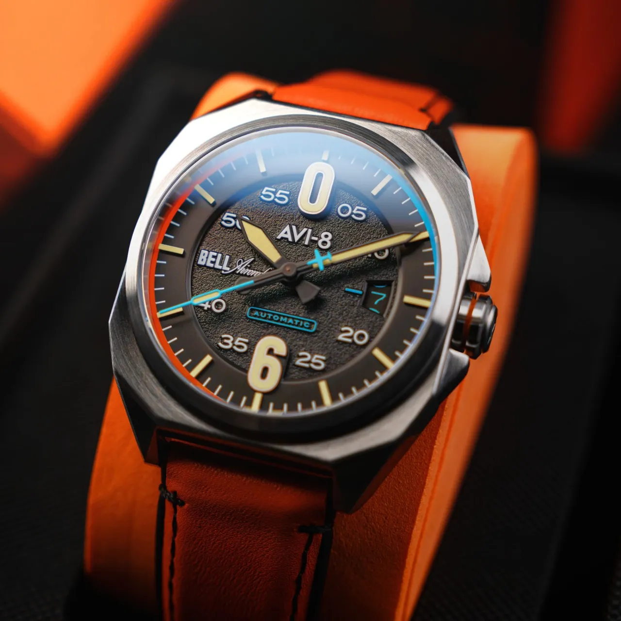 AVI-8 Bell X-1 Machbuster Automatic Graphite Black AV411501 detay görseli 5