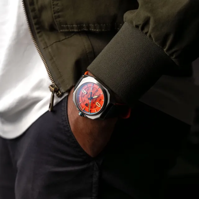 AVI-8 Bell X-1 Machbuster Automatic Retro Orange AV411502 Görsel 7