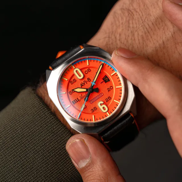 AVI-8 Bell X-1 Machbuster Automatic Retro Orange AV411502 Görsel 8