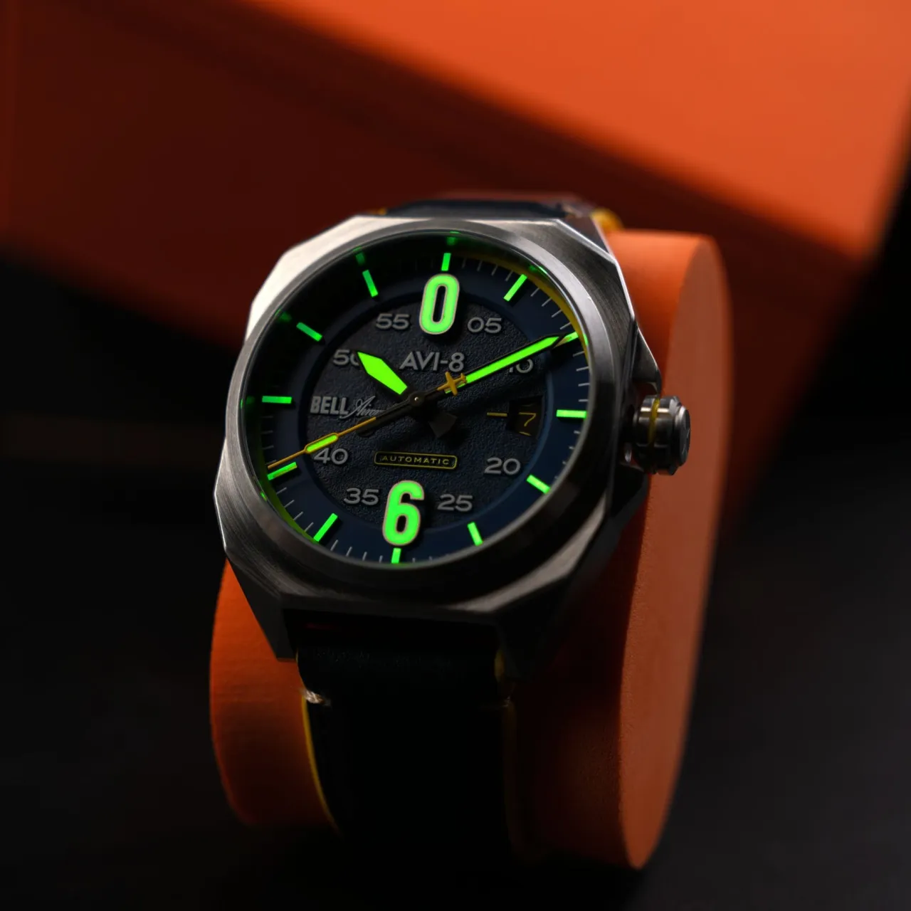 AVI-8 Bell X-1 Machbuster Automatic Blue AV411503 detay görseli 4