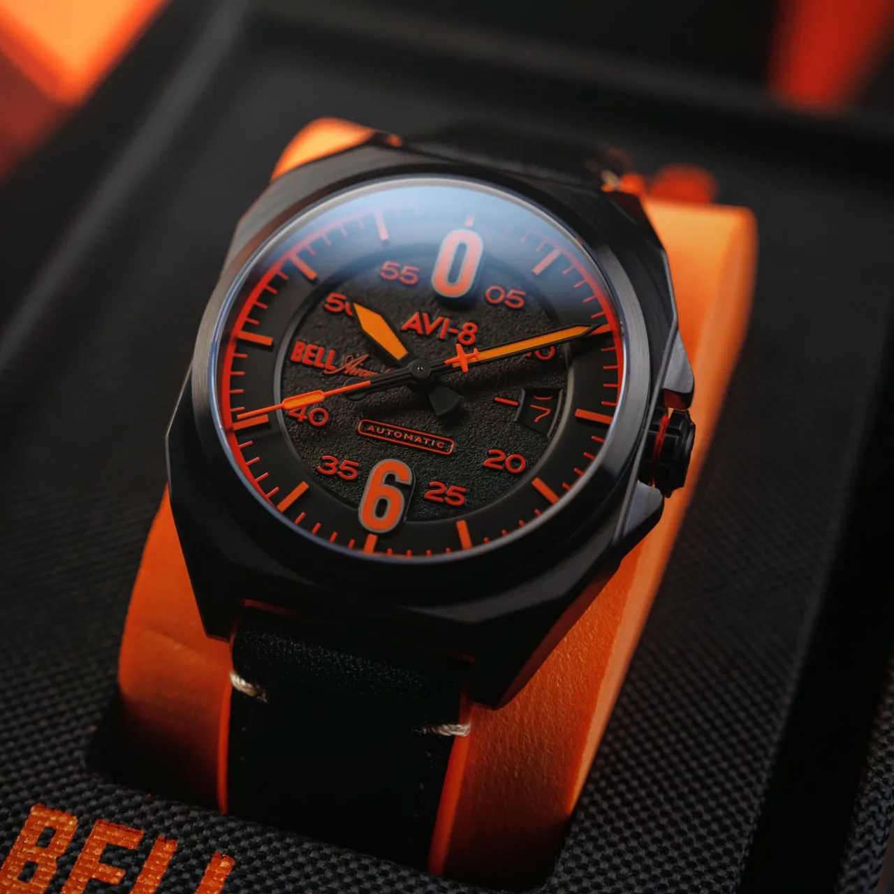 AVI-8 Bell X-1 Machbuster Automatic Black AV411504 detay görseli 3