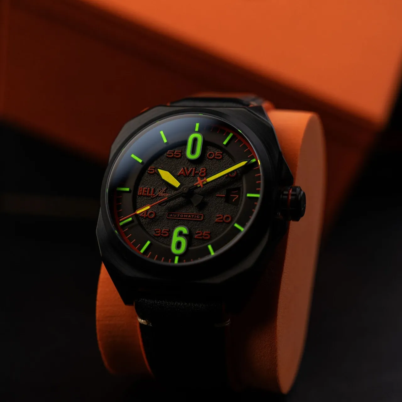 AVI-8 Bell X-1 Machbuster Automatic Black AV411504 detay görseli 4