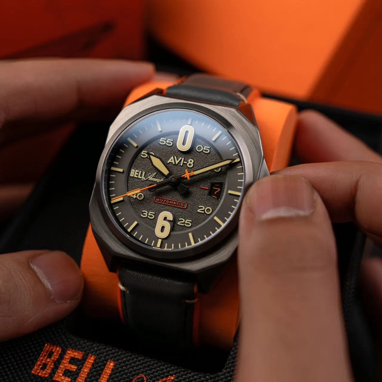 AVI-8 Bell X-1 Machbuster Automatic Grey AV411506 detay görseli 3