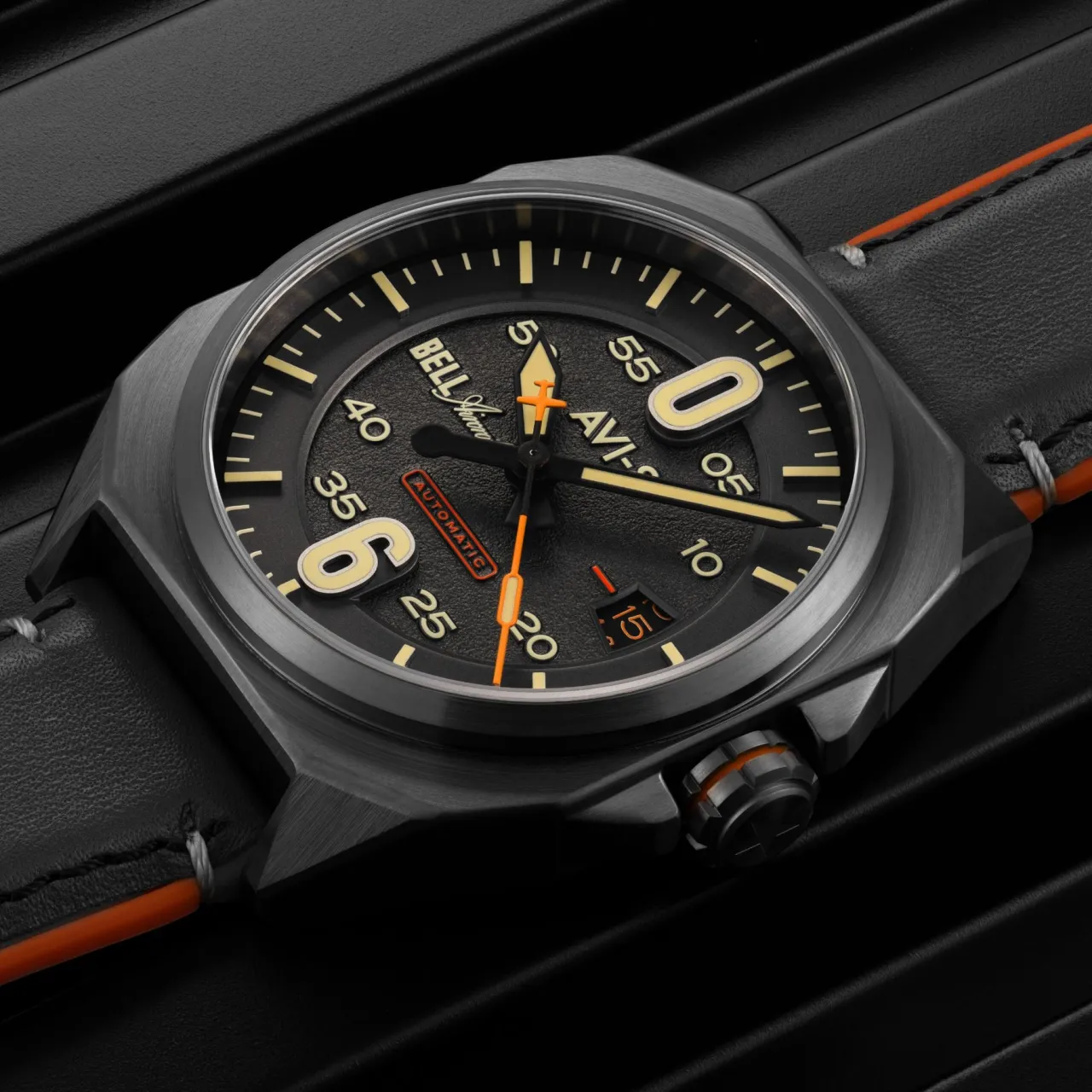 AVI-8 Bell X-1 Machbuster Automatic Grey AV411506 detay görseli 5
