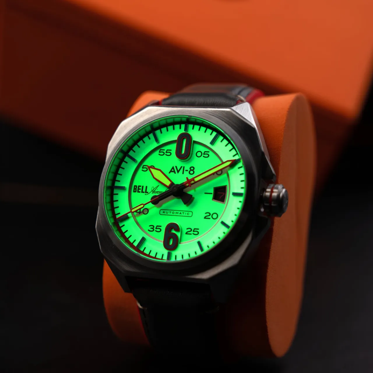 AVI-8 Bell X-1 Machbuster Automatic Desert Khaki AV411507 detay görseli 4