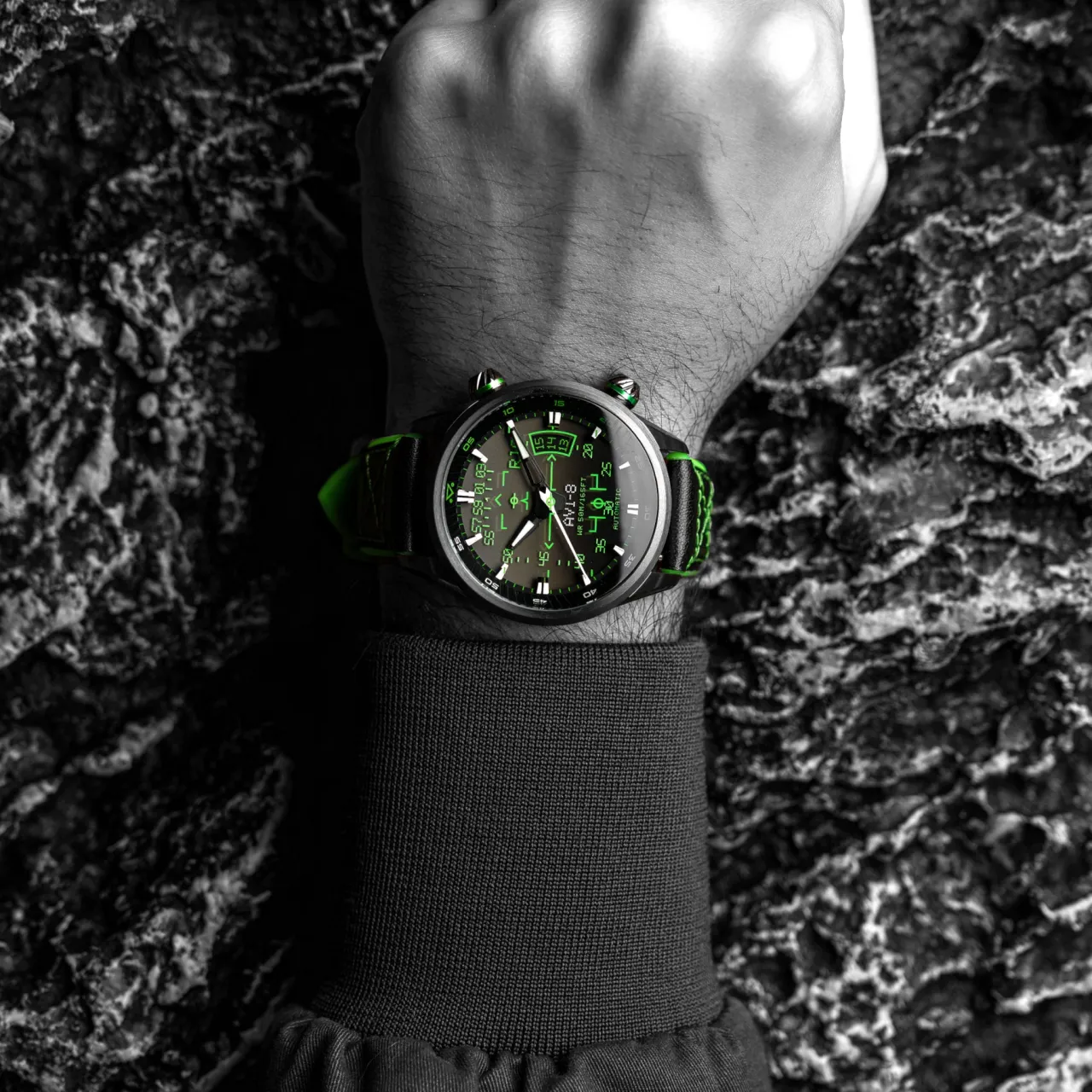 AVI-8 Hawker Harrier HUD Automatic Gradient Black AV411702 detay görseli 3