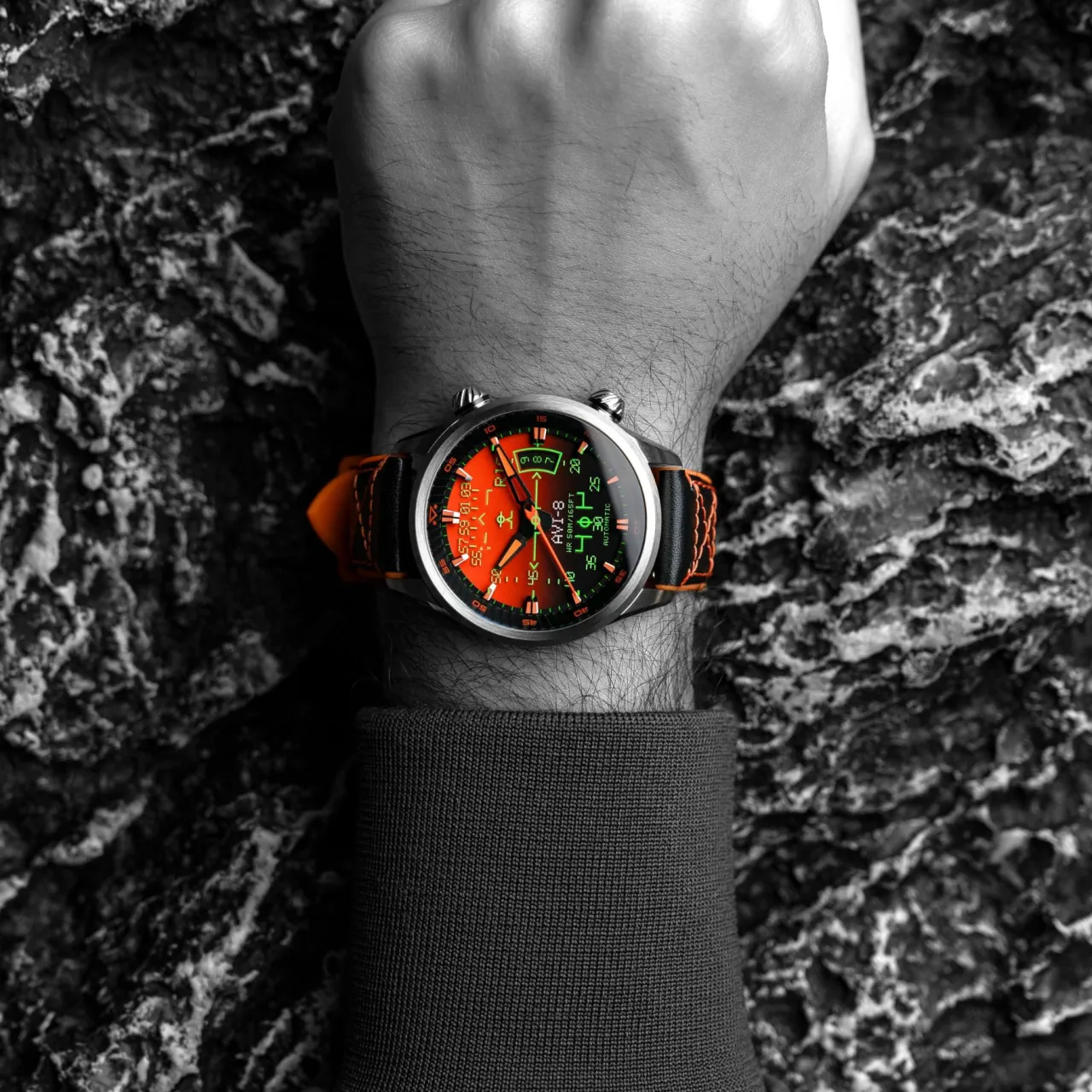 AVI-8 Hawker Harrier HUD Automatic Gradient Orange AV411703 detay görseli 2