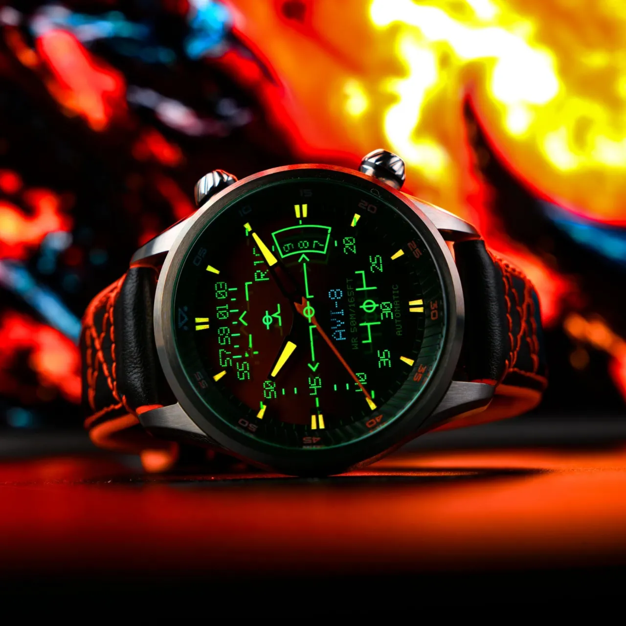 AVI-8 Hawker Harrier HUD Automatic Gradient Orange AV411703 detay görseli 4
