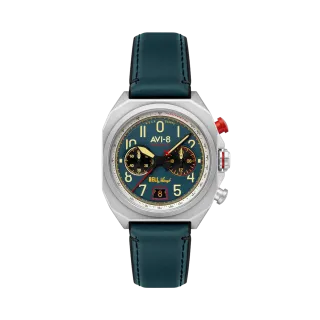 AVI-8 Bell X-1 Machbuster Chronograph Aviation Blue AV411801