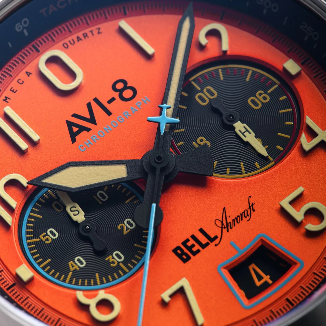 AVI-8 Bell X-1 Machbuster Chronograph Rusty Orange AV411802 detay görseli 5