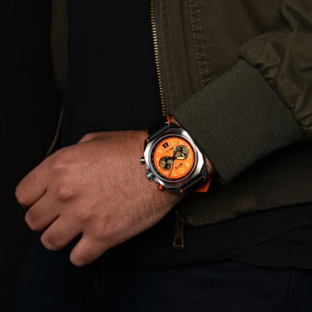 AVI-8 Bell X-1 Machbuster Chronograph Rusty Orange AV411802 Görsel 10