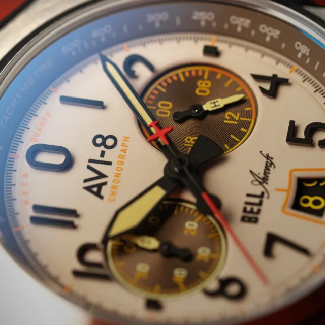 AVI-8 Bell X-1 Machbuster Chronograph Camel Brown AV411803 Görsel 7