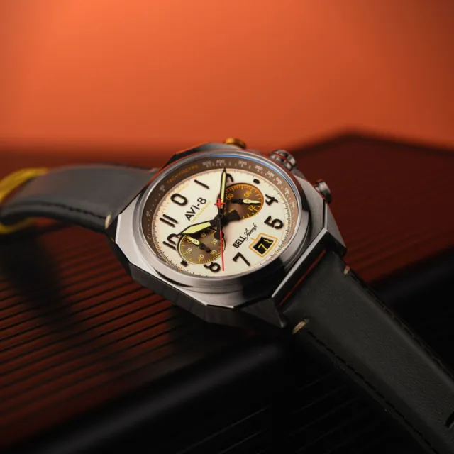 AVI-8 Bell X-1 Machbuster Chronograph Camel Brown AV411803 Görsel 9