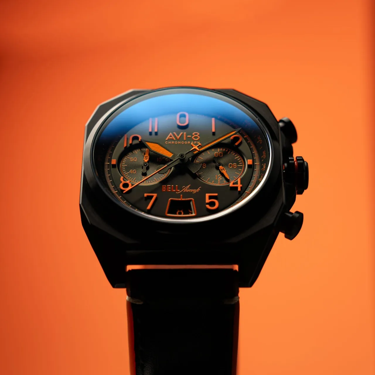 AVI-8 Bell X-1 Machbuster Chronograph Super Sonic Black AV411804 detay görseli 4