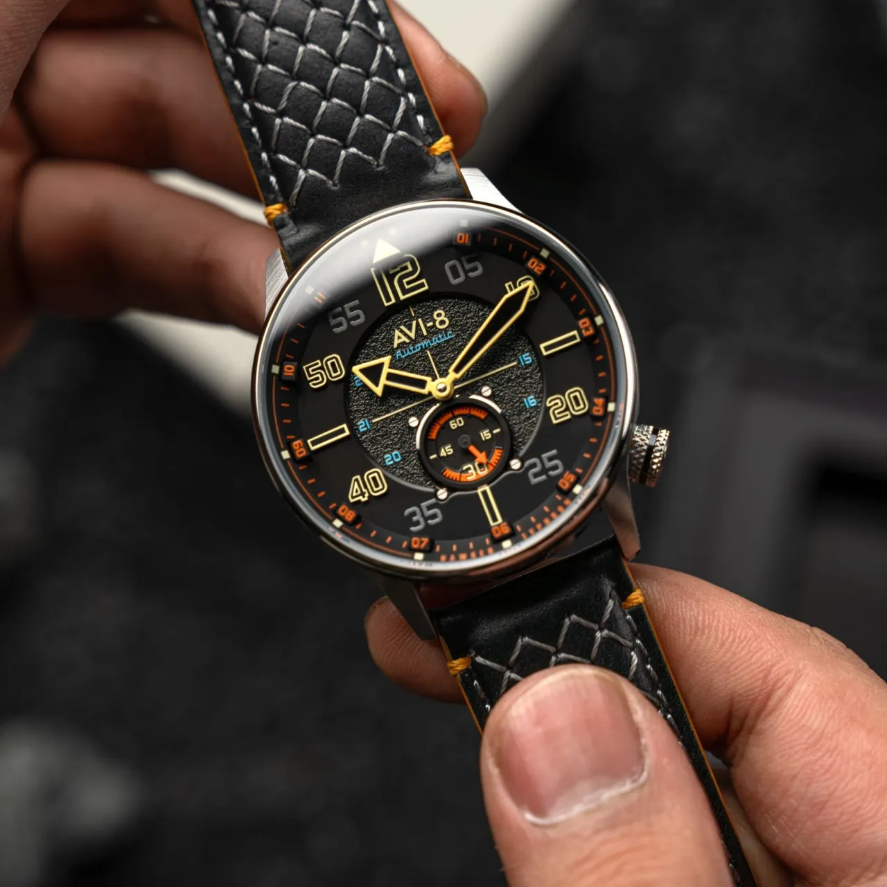 AVI-8 Hawker Typhoon Baldwin Automatic Black AV411901 detay görseli 3