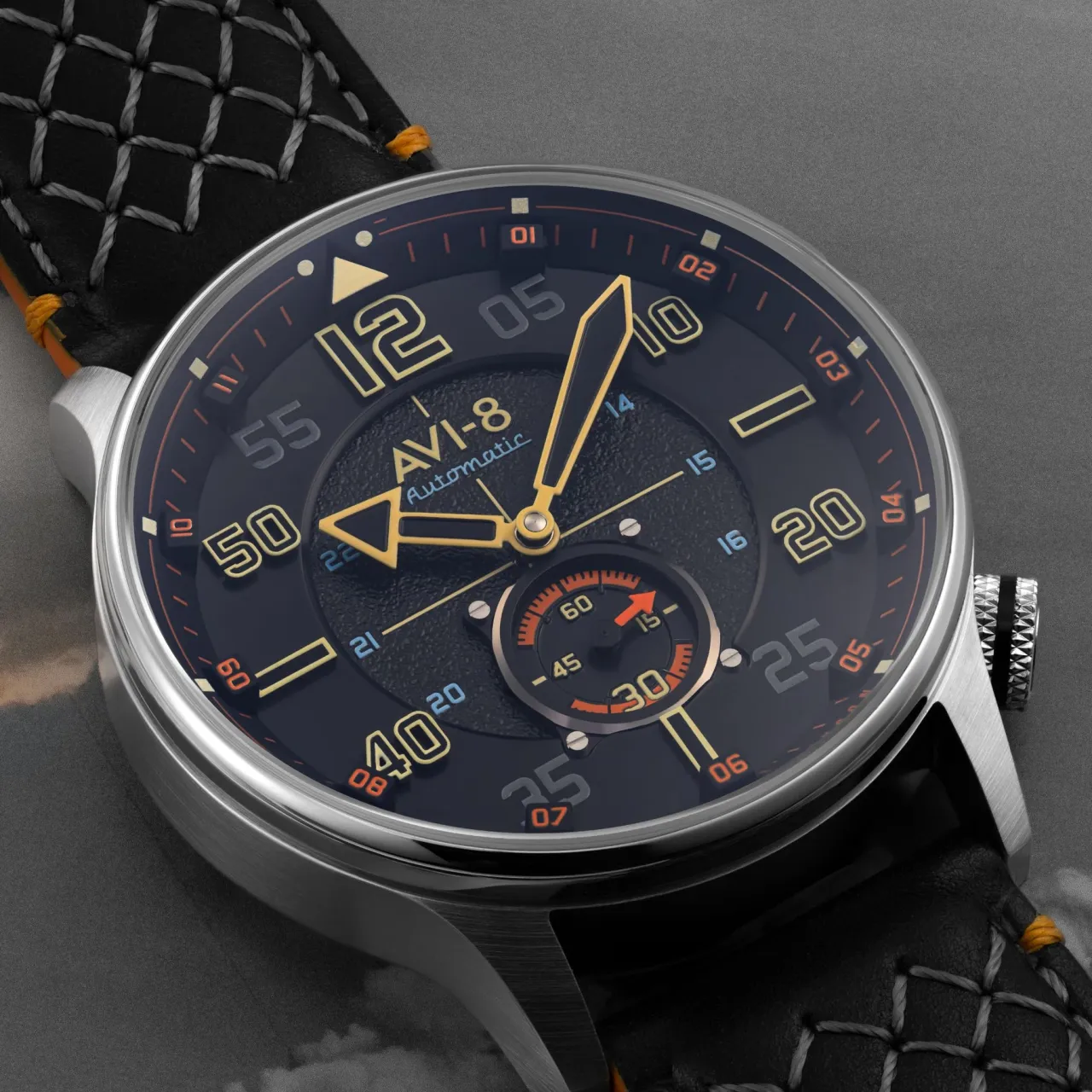 AVI-8 Hawker Typhoon Baldwin Automatic Black AV411901 detay görseli 5