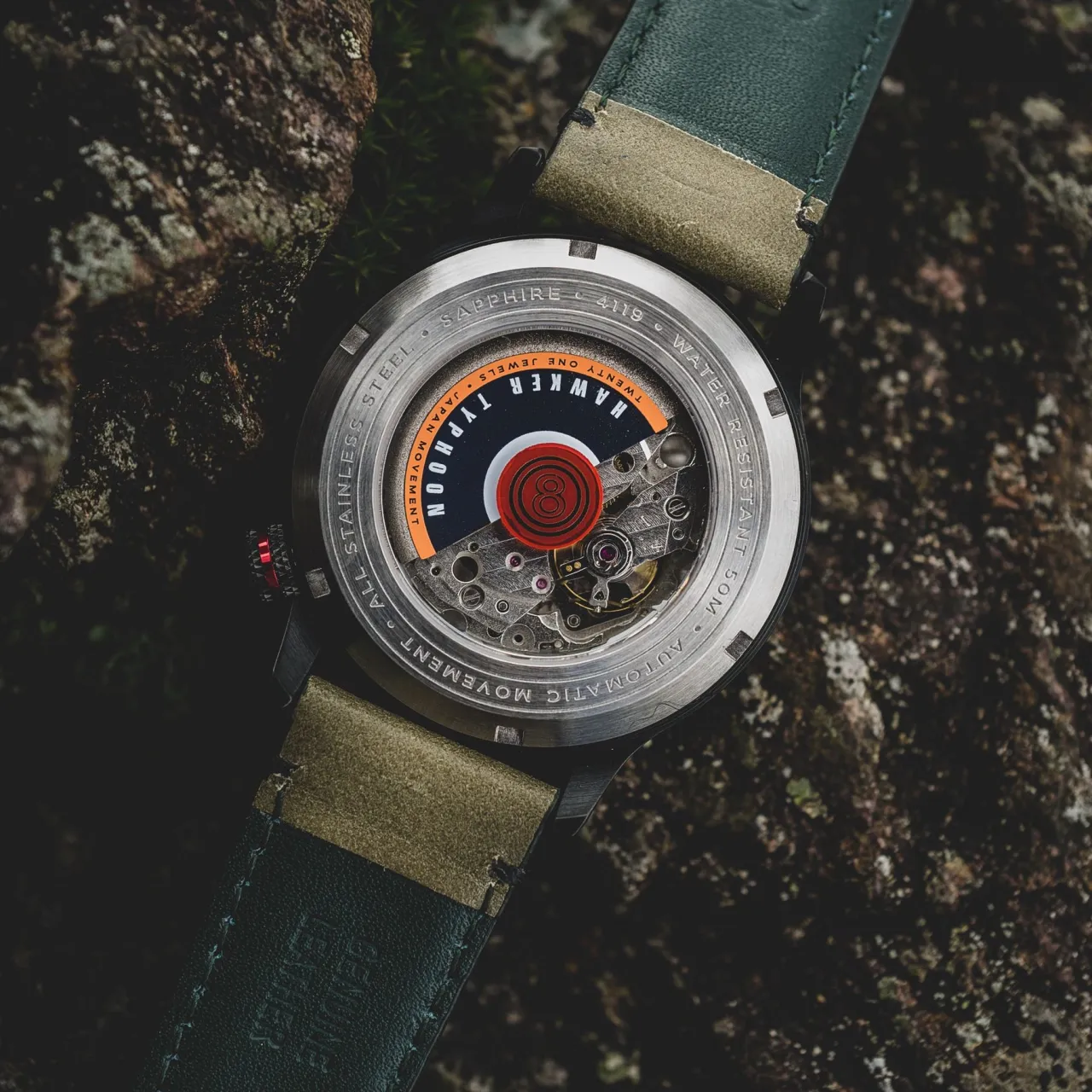 AVI-8 Hawker Typhoon Baldwin Automatic Dark Khaki AV411904 detay görseli 4
