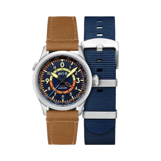 AVI-8 Flyboy Wingman Worldtimer GMT Automatic Blue AV412001