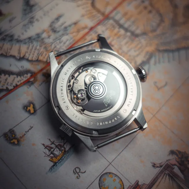 AVI-8 Flyboy Wingman Worldtimer GMT Automatic Tropical Grey AV412004 Görsel 5