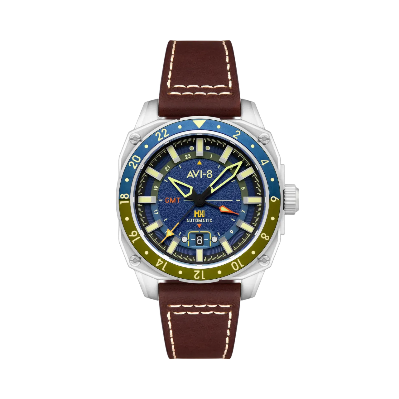 AVI-8 Hawker Hunter Atlas GMT Automatic Blue AV4122