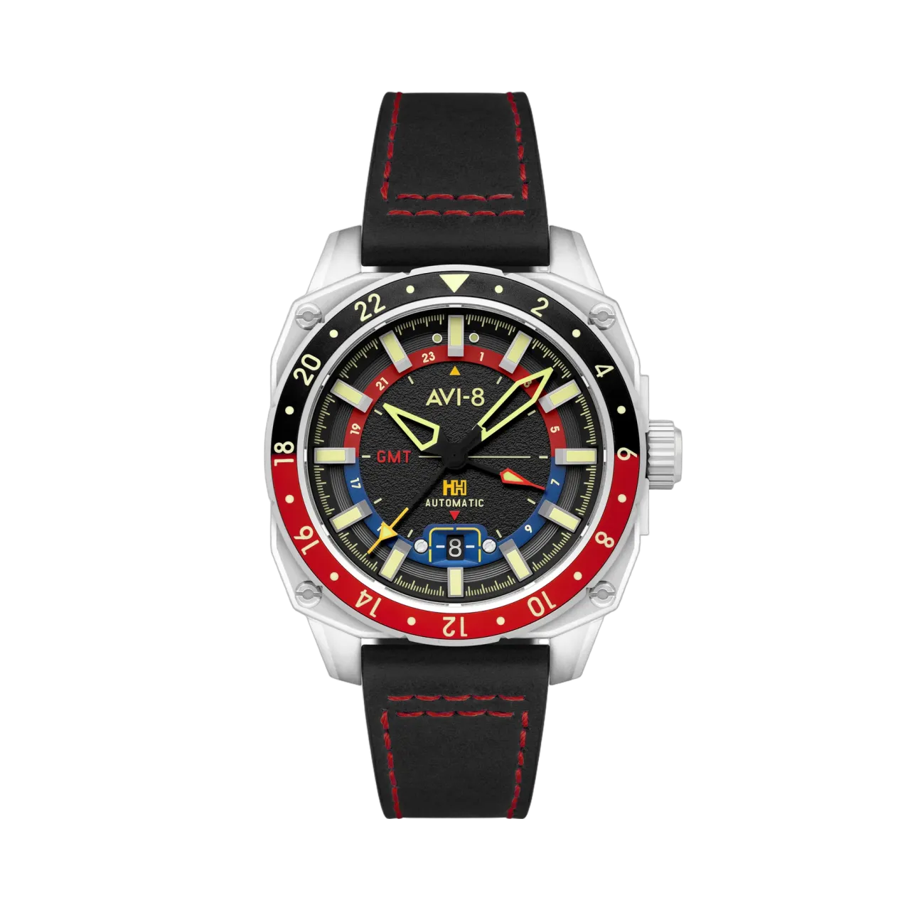 AVI-8 Hawker Hunter Atlas GMT Automatic Black AV412201