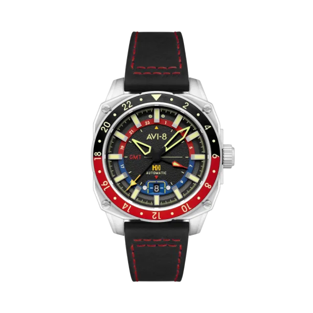 AVI-8 Hawker Hunter Atlas GMT Automatic Black AV412201 Görsel 1