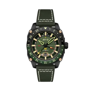 AVI-8 Hawker Hunter Atlas GMT Automatic Yeşil AV412203