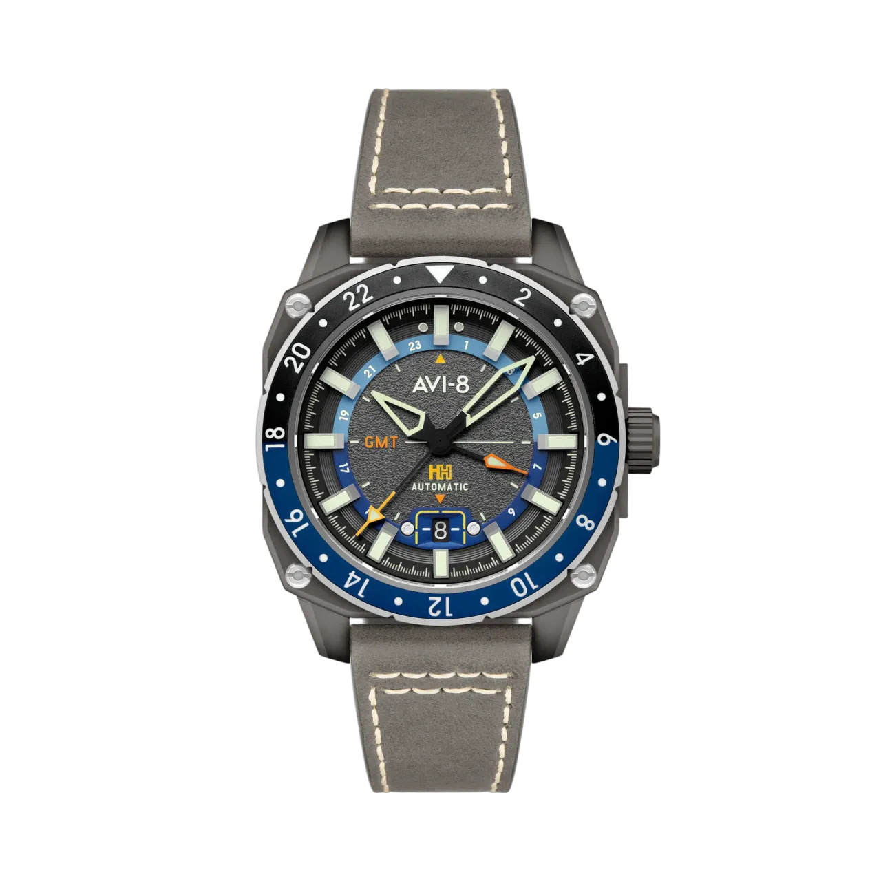 AVI-8 Hawker Hunter Atlas GMT Automatic Grey AV412204