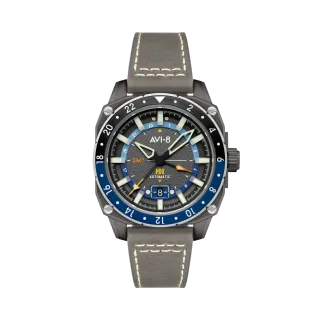 AVI-8 Hawker Hunter Atlas GMT Automatic Grey AV412204