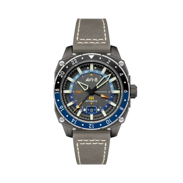 AVI-8 Hawker Hunter Atlas GMT Automatic Grey AV412204 Görsel 1