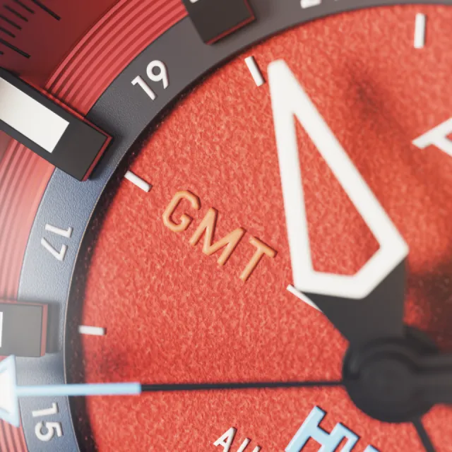 AVI-8 Hawker Hunter Atlas GMT Automatic Orangish Red AV412206 Görsel 11