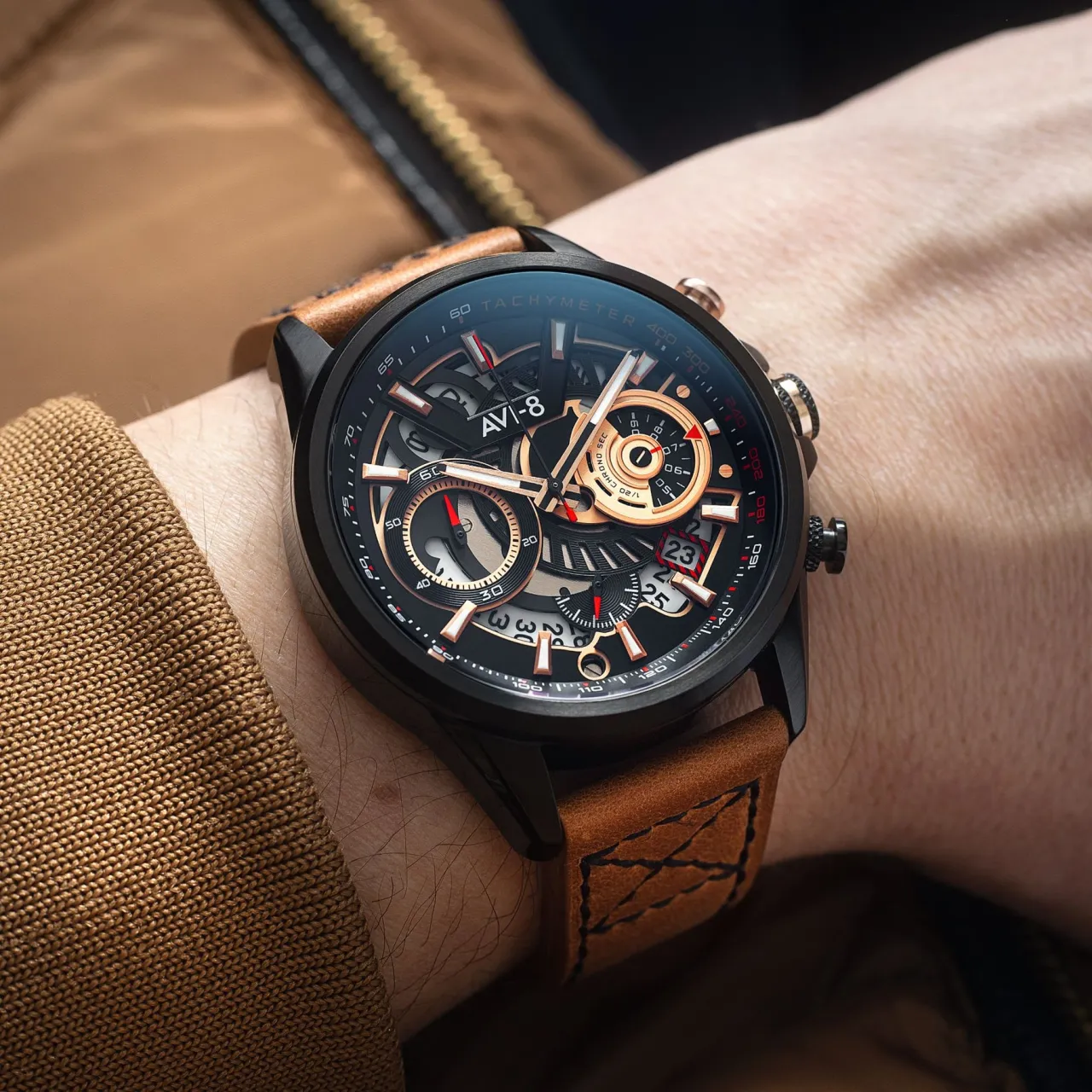 AVI-8 Hawker Harrier Matador Chronograph Black AV412502 detay görseli 2