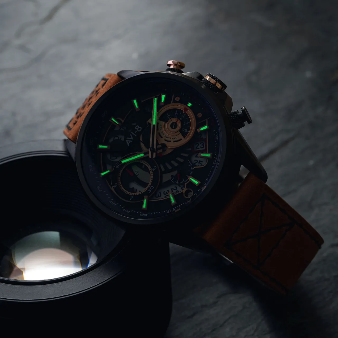 AVI-8 Hawker Harrier Matador Chronograph Black AV412502 detay görseli 3