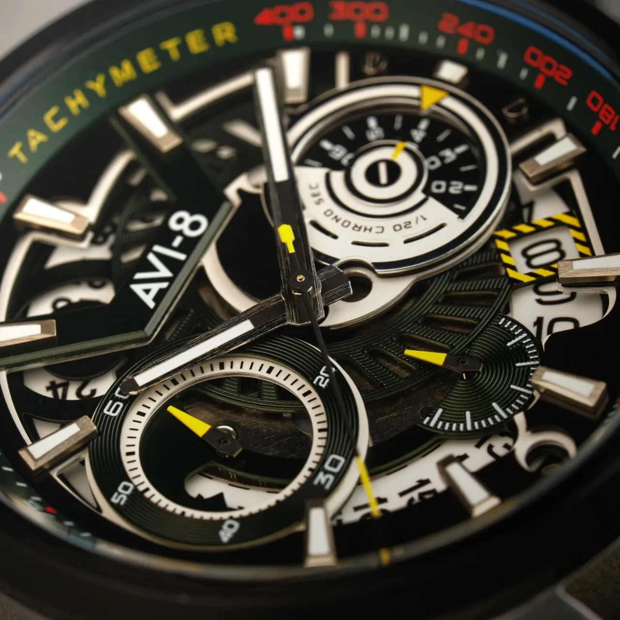 AVI-8 Hawker Harrier Matador Chronograph Viper Green AV412504 detay görseli 4